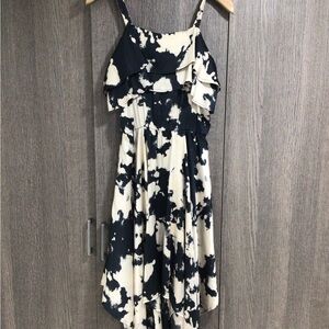 Bardot Black & White Ruffle Spotted Dress